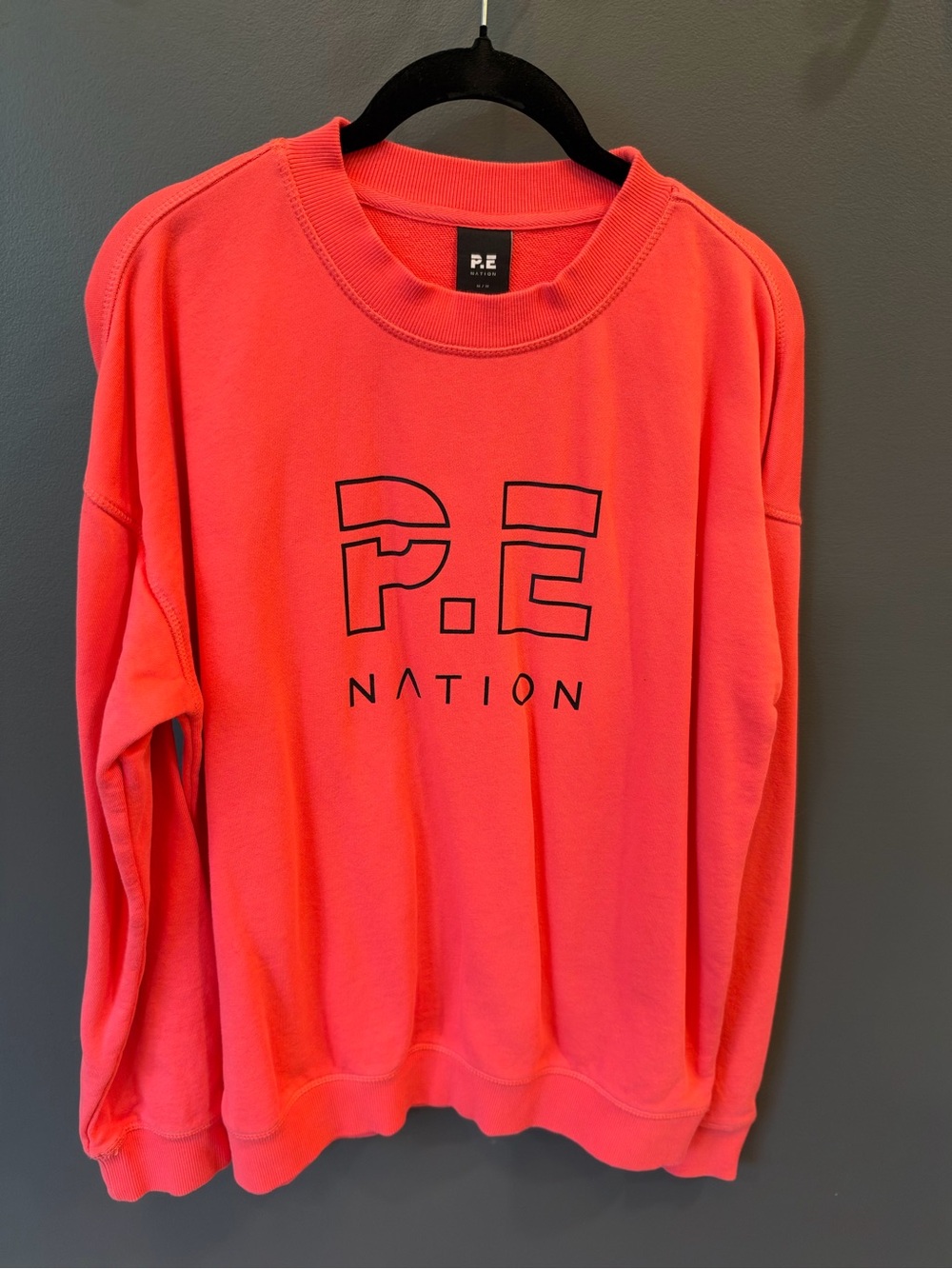 P.E Nation Heads Up Sweat in Coral Pink, women’s size Medium